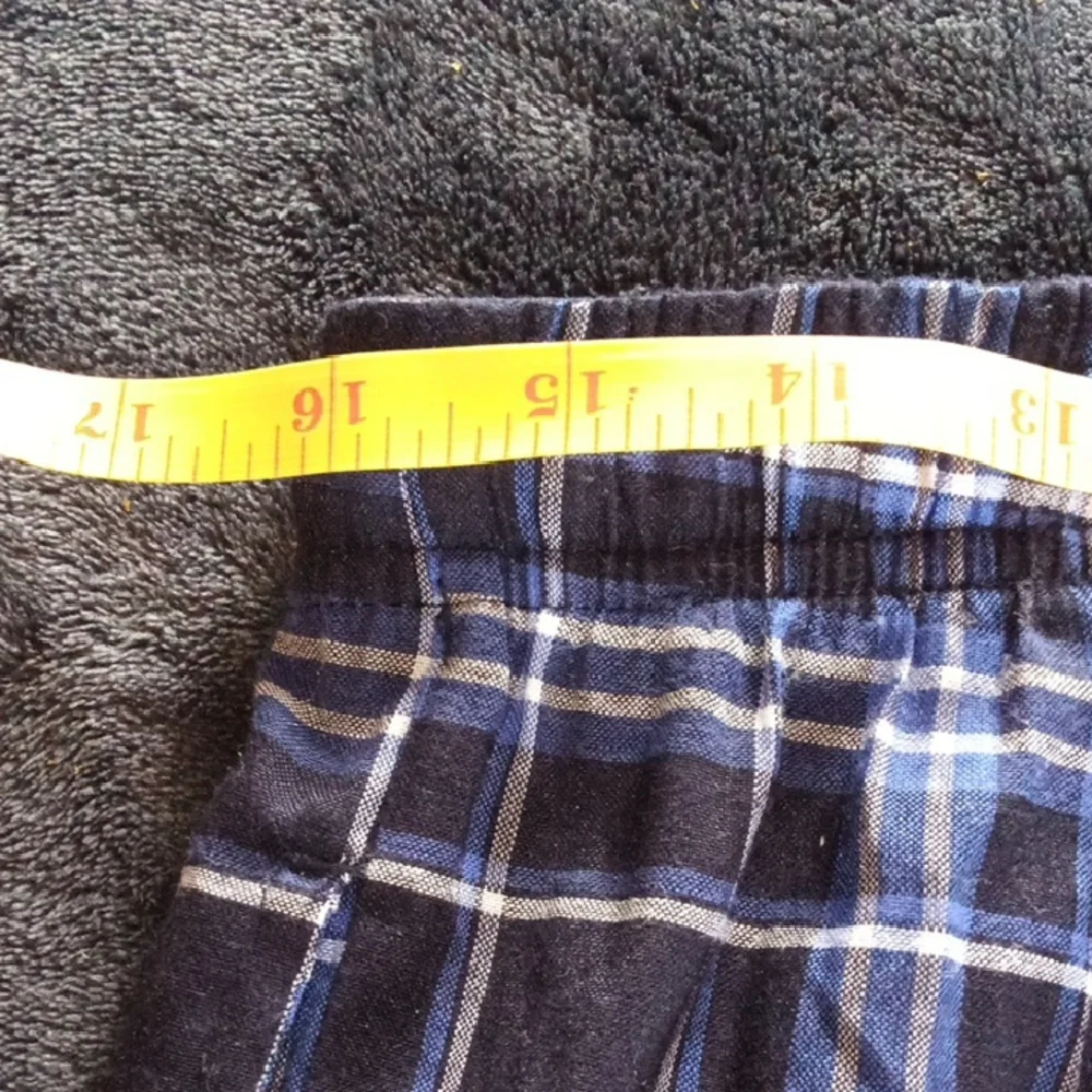 Men's Plaid Pajama Pants in Black and White